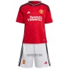 Camisola + Calções Manchester United Alex Telles 27 Criança Equipamento 1ª 23/24